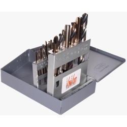 R W Thompson Inc 18 Piece Tap and Drill Bit Set - National Course KNKKK18TDNC