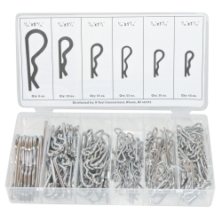 K Tool International 150 Piece Hitch Pin Assortment Kit KTI00071