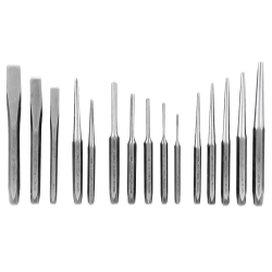 K Tool International 15 Piece Punch and Chisel Set In Kit Bag KTI72901K