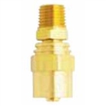 Milton Industries Re-usable Brass Hole Fitting Male End 3/8" Hose I.D. 1/4" NPT MIL621-11