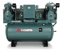 FS-Curtis ML20+ 240G 20HP(2) Duplex Tank Mounted Electric Air Compressor w/Magnetic Motor Starter (3/60/200-208V - FML20C98D4S-A9L1XX, 3/60/230V - FML20C98D4S-A3L1XX, 3/60/460V - FML20C98D4S-A4L1XX)