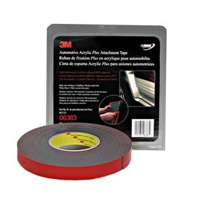 3M 7/8" x 20 yds. Automotive Acrylic Plus Attachment Tape, Black MMM6383