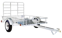 Detail K2 Inc DK2 MMT4X6OG 4 ft x 6 ft Single Axle Open Rail Galvanized Utility Trailer