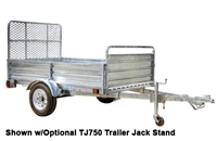 Detail K2 Inc DK2 MMT5X7G-DUG 5ft x 7ft Galvanized Mighty Multi Utility Trailer w/Drive Up Gate