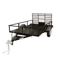 Detail K2 Inc DK2MMT6X10 6ft x 10ft Single Axle Utility Trailer Kit  - Black