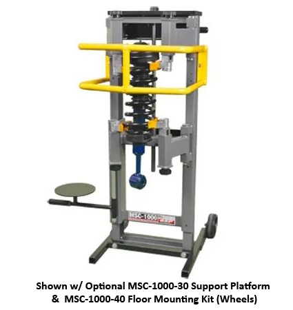 mechanical strut coil hydraulic spring compressor