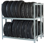 WPSS 2DES RiveTier® I Double Starter 2 Tier Tire Rack - 4 Shelves - R2-2DES