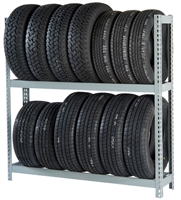 WPSS RiveTier® I 2SES Single Starter 2 Tier Tire Rack - 2 Shelves - R2-2SES