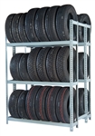 WPSS R2-3DES Double Starter 3 Tier Tire Rack - 6 Shelves - R2-2DES