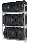 WPSS RiveTier® I 3SES  Single Starter 3 Tier Tire Rack - 3 Shelves - R2-3SES