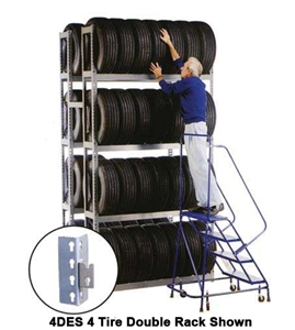 WPSS R2-5DES Double Starter 5 Tier Tire Rack - 10 Shelves