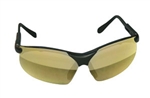 SAS Safety Black Frames/Gold Mirror Lens Sidewinders® Safety Glasses SAS541-0004