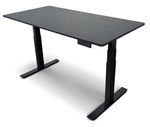 Luxor STANDE-60-BK/BO 60" Electric Standing Desk w/Black Frame & Black Top