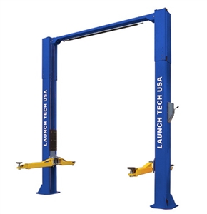 Launch Tech USA TLT210-XT 10,000 lb Clear Floor Asymmetric 2 Post Lift - ALI/ETL Certified