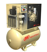 Ingersoll Rand UP6-7.5TAS-150 Rotary Screw Air Compressor, Total Air System, 120G Tank Mounted, 7.5HP, 230-1-60V, 25CFM, 150 MaxPSI