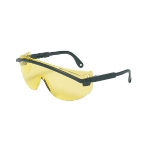 Uvex Astrospec 3000® Black Frame Safety Glasses with Amber Lens UVXS145