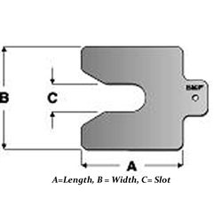 SKF Stainless Steel Shim Pack 75x75mm with 21mm opening .70 mm Thick