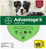 Advantage II For Large Dogs 21-55 lbs, 6 Pack