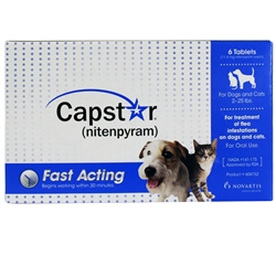 Capstar for Cats and Dogs 2-25 lbs, 6 Tablets