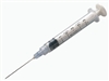 Monoject Syringe 3 cc, 25 ga. X 5/8", Regular Luer, Single Syringe