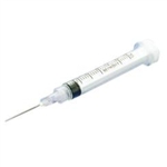 Monoject Syringe 3 cc, 22 ga. X 1", Regular Luer, Single Syringe