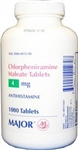 Chlorpheniramine Maleate 4 mg, 1000 Tablets