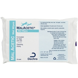 Dechra MalAcetic Wet Wipes, 25 Count