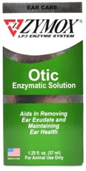 Zymox Otic Enzymatic Solution, Hydrocortisone Free, 1.25 oz.