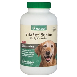 VitaPet Senior with Glucosamine, 60 Tablets