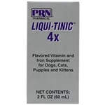 Liqui-Tinic 4x Flavored Vitamin and Iron Supplement for Dogs, Cats, Puppies & Kittens, 2 oz.