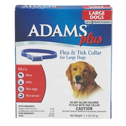 Adams Plus Flea & Tick Collar For Large Dogs With Necks Up to 25''