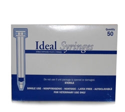 Ideal Syringe 6 cc, Without Needle, Luer Lock, 50/Box