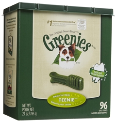 Greenies Tub Treat Pack, Teenie 27 oz. (96 Count)