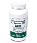 Diphenhydramine HCL [Compare to Benedryl] 50mg, 1000 Capsules