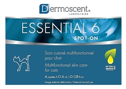 Dermoscent Essential 6 Spot-On Skin Care For Cats, 4 Tubes