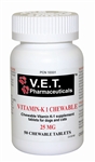 Vitamin K1 25 mg [V.E.T. Pharmaceuticals], 50 Chewable Tablets