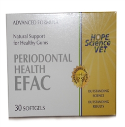 EFAC Periodontal Health Advanced Formula For Dogs & Cats, 30 Softgels
