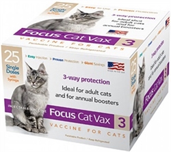 Focus Cat Vax 3 Vaccine w/Syringe, 1 Dose