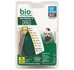 Bio Spot Active Care Flea & Tick Spot On, Dogs 5-14 lbs, 3 Months