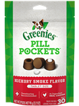 Greenies Pill Pockets Dog, Hickory Smoke - Tablet Size, 30 Count