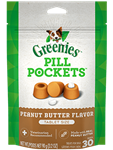 Greenies Pill Pockets For Dogs, Peanut Butter - Tablet Size, 30 Count