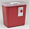 Sharps Container, 2 Gallon With Rotor Opening Lid