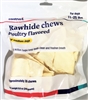 Covetrus Rawhide Chews Poultry Flavored for 11-25lbs, 30 Count MEDIUM DOGS (YELLOW)