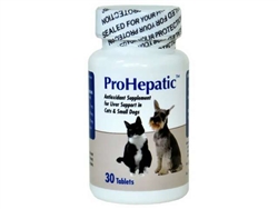 ProHepatic Liver Support For Cats & Small Dogs, 30 Tablets