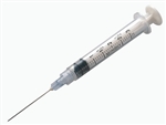 CarePoint Syringe 3cc 22G x 1" Needle, Luer Lock, 100/Box