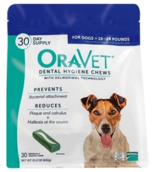 Oravet  Dental Hygiene Chews, 30 Chews