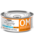Purina ProPlan Veterinary Diets OM Overweight Management FELINE with Ocean Whitefish and Chicken, 5.5 oz Can (CASE 24)