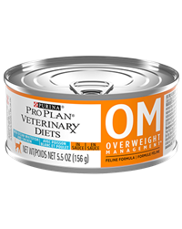 Purina ProPlan Veterinary Diets OM Overweight Management FELINE with Ocean Whitefish and Chicken, 5.5 oz Can (CASE 24)