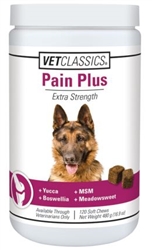 VetClassics Pain Plus For Dogs, 120 Soft Chews