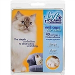 Soft Paws Nail Caps For Cats, Large 14+ lbs, 40 Caps Clear